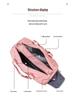 Stylish Women's Wet/Dry Swim & Gym Shoulder Bag – Lightweight, Trendy Sports Handbag for Travel & Yoga