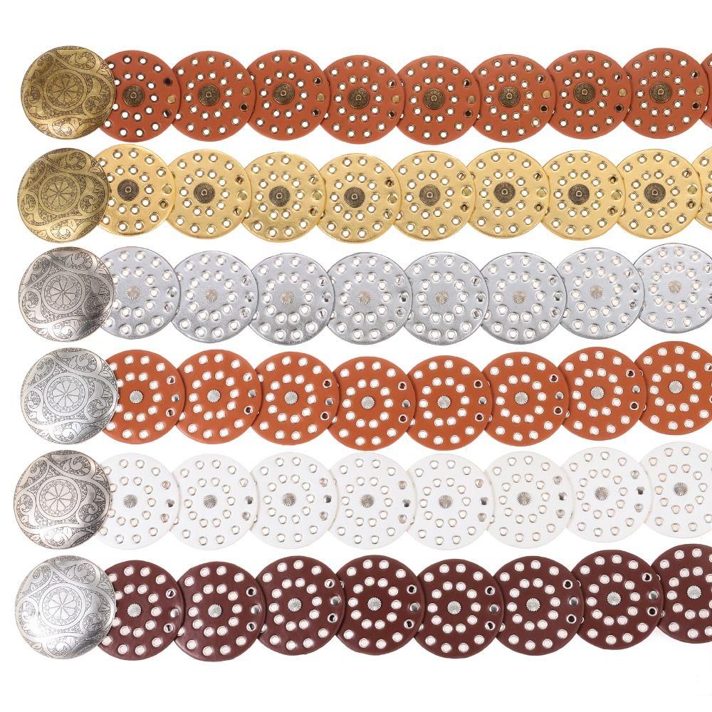 Western Style Disc Belt Y2K Wide Disc Belt Y2K Hollow Disc Belt Hollow Belt  for Women