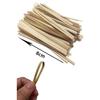 YFFSFDC Twist Tie Wrapping Kraft Paper, Twist Tie Binding Paper for Bread Bags, Wire Ties, Decorative Materials, Iron Wire, 8cm [Pack of 1000]