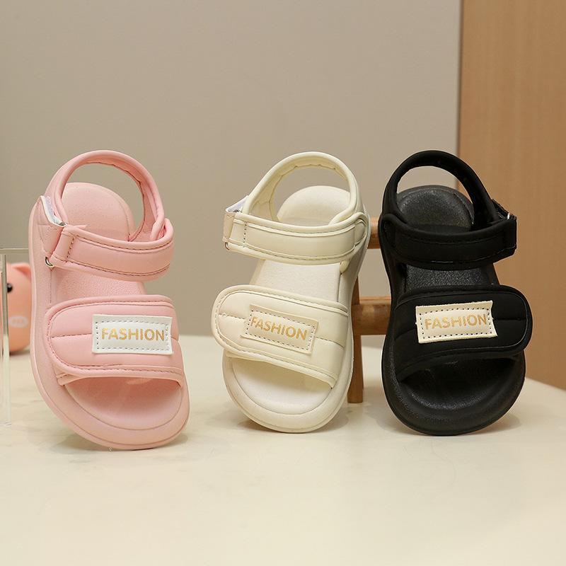 New Style Anti-slip Casual Sandals for Girls, Slip-on Soft-soled Beach Shoes