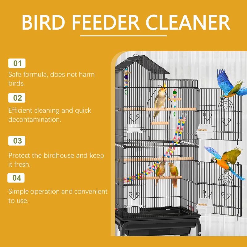 Professional Bird Feeder Cleaner Solution Gentle Odor Removal for Cleaning Bird Baths in Home Gardens