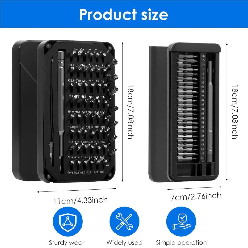 Precision Screwdriver Set Magnetic Precision Screwdriver With 360° Rotating Cover Screwdriver Set Small For Mobile Phones Laptop