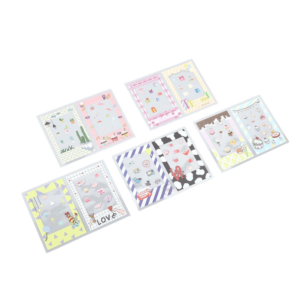 10 Pezzi Adesivo Cornice per Foto Versatile Adesivo per Scrapbooking Fai da Te per Diario Quaderno Album Fotografico Stile 2