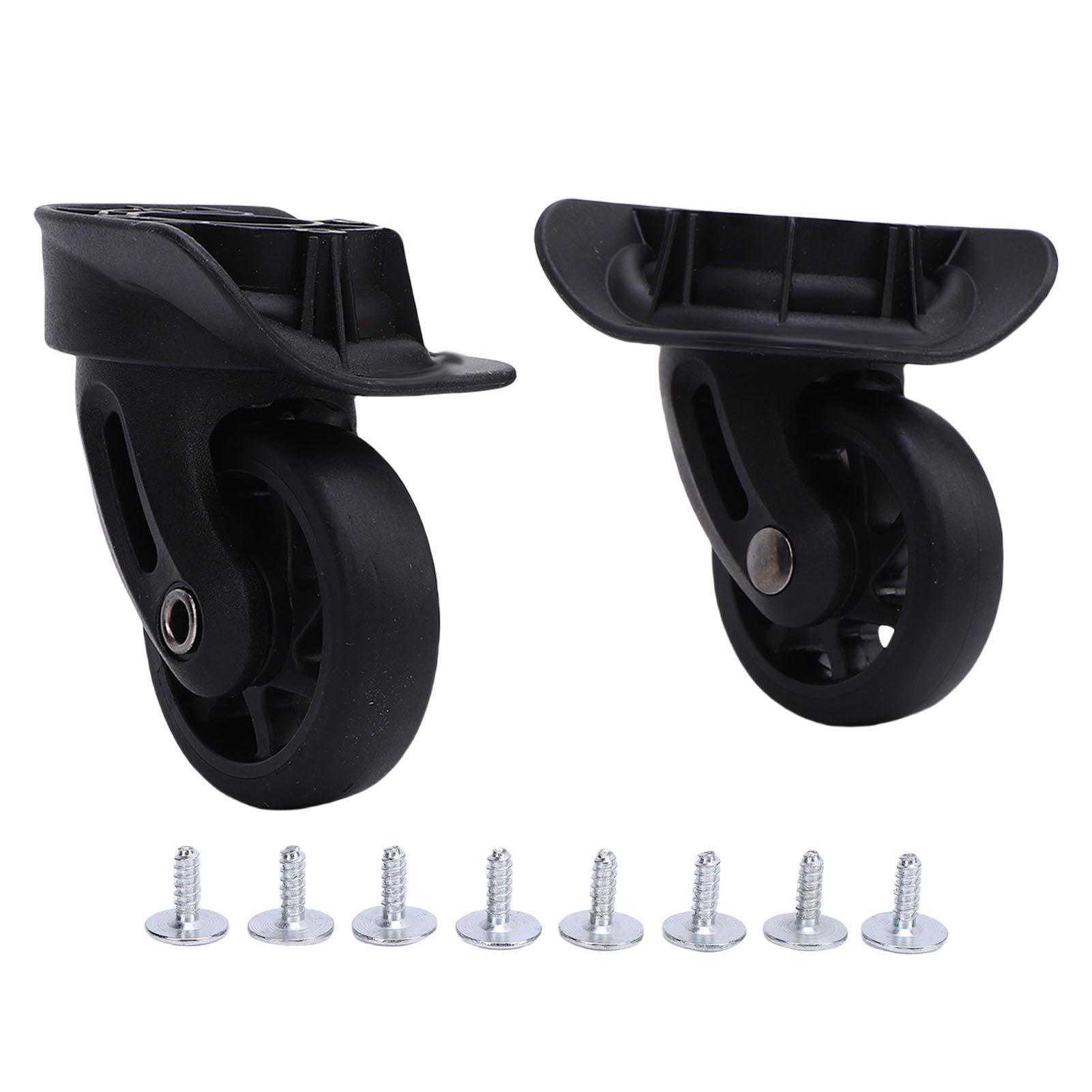 Igeteck 1 Pair Luggage Suitcase Wheels Abs Silent Suitcase Repairing Universal Casters Luggage Accessories For Replacement