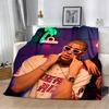Yo Perreo Sola Bad Bunny Bedruckte Decke Picknickdecken Warme Decke Weiche und Bequeme Decke Haus Reise Geburtstagsgeschenk
