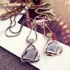 Geometry Pendant Necklace Sweater Long Chain Necklace Jewelry