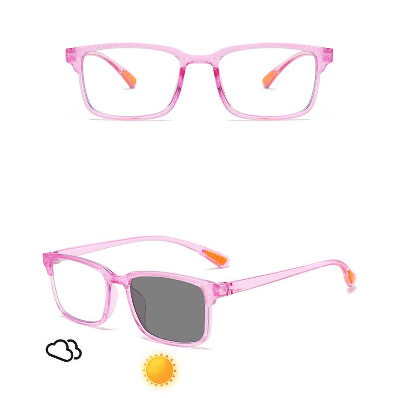 Ultra Light Photochromic Reading Glasses Anti Blue Light, Men Women Simple Comfort High Definition UV Protection Eye Care Presbyopic Glasses
