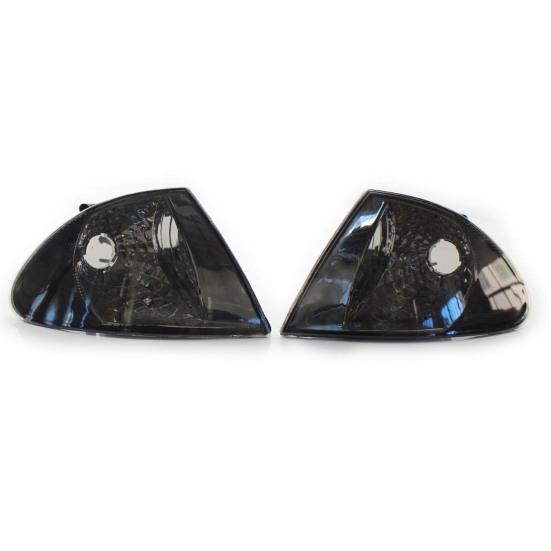 Corner Light Housing Anti-corrosion Replacement ABS Left/Right Turn Signal Lamp Bezel Shell 63136902765 63136902766 for BMW 3 Series E46 Sedan 98-01