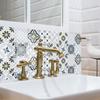10pcs Bohemian Style Tile Sticker Kitchen Backsplash Oil-proof Bathroom Waterproof Home Decor Peel & Stick Art Mural Wall Decals