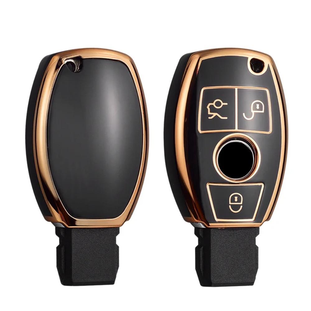 TPU Car Key Case Cover Shell Fob for Mercedes Benz A C E S Class W204 W205 W212 W213 W176 GLC CLA AMG W177 Auto Accessories