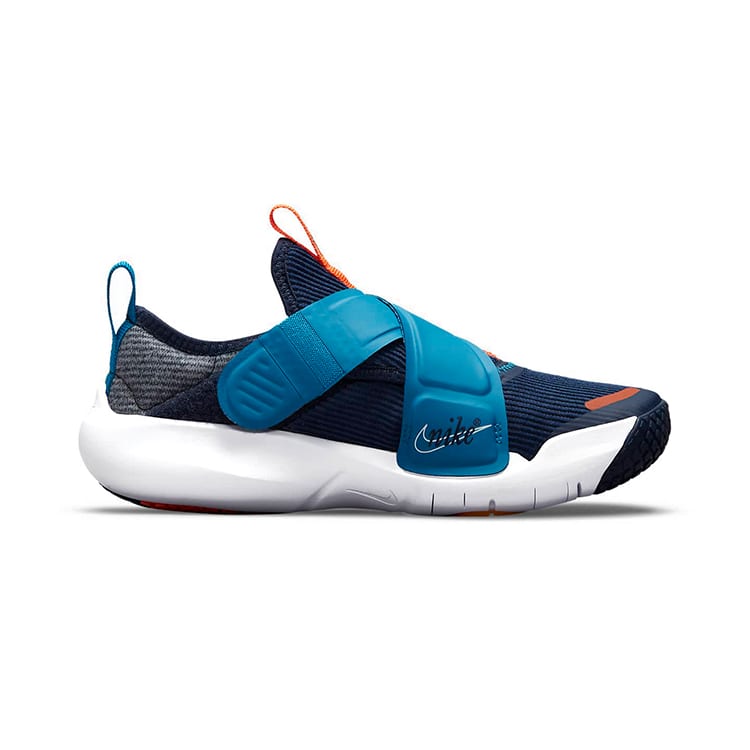 Nike Flex Advance SE Hook and loop Low top Running Shoes Blue Orange Children Aged 3 7 Years Old DC5562-400