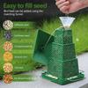 Windproof Wild Bird Feeder Large Capacity Multi-purpose Bird Food Dispenser with Hang Rope Folding Hanging Bird Feeder Tree