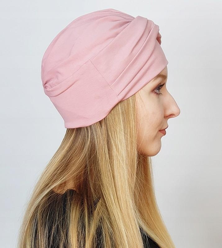 Sara Be-143 Pastel Pink Cotton Turban Hat Even After Chemotherapy
