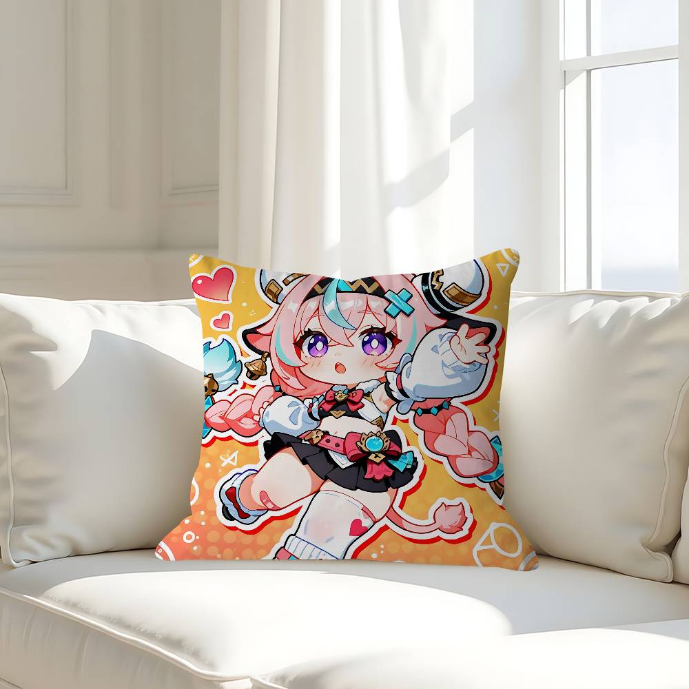 Genshin V-Varesa Pillow Case Removable Washable Cushion Cover – All-Season Soft Linen