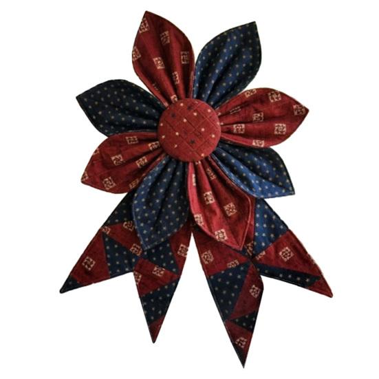 Flower Decorative Sign for Front Door Retro Burlap DIY Wreath And Bow Making Kit Artificial Floral Wall Hanging for Home Indoor Outdoor Decor