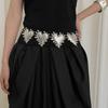 Gothic Waist Belt Stylish Seashells Heart Waist Chain Belt Elaborate Chain Belly Chain for Dress Cowboy Belt Waist Chain