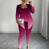 Plus Size Sommerfuglprint 3-delt Antrekk, Langermet Åpen Cardigan, Topp og Leggings Sett for Kvinner