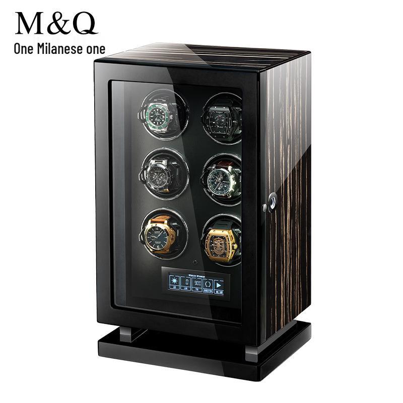 Milan Fingerprint Lock Mechanical Watch Winder Display Box