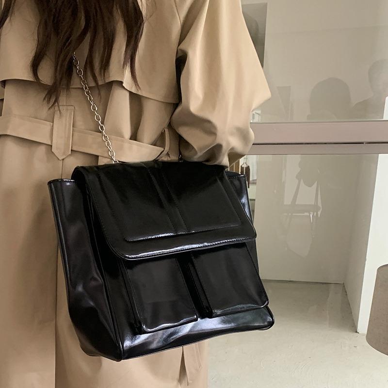 Premium Texture Retro Single Shoulder Oblique Span Bag Female New Student Backpack Class Commuter Tote Bag