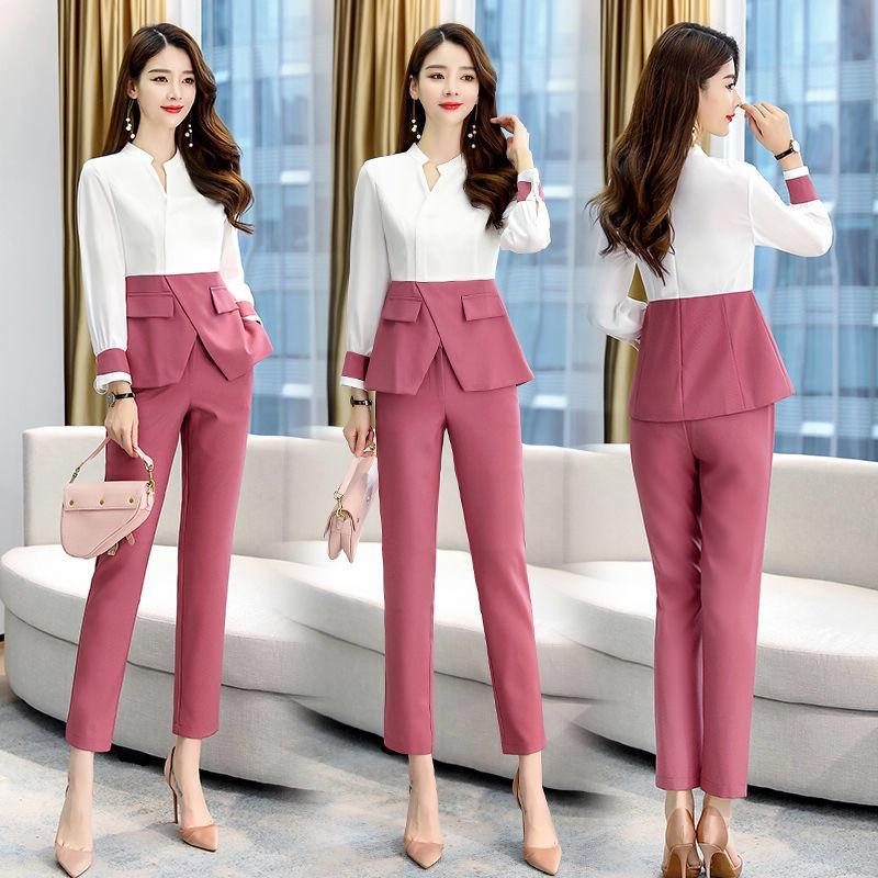 Color Blouse and Pants Fashion Sets 