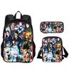 JoJo's Bizarre Adventure Knapsack Pen Carrier Carry Bag 3pcs Set Versatile  Spacious Boys Plus Girls School Birthday Best Gift