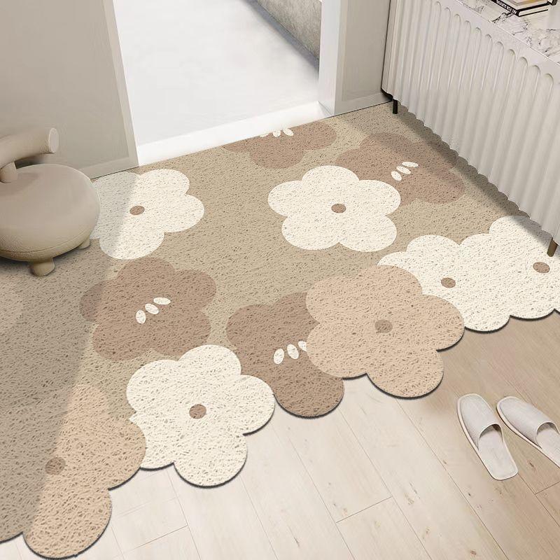Silk Circle Entrance Door Mat Dirt Resistant and Dirt Resistant Foot Mat Cloud Shaped Door Mat Cutting At The Entrance