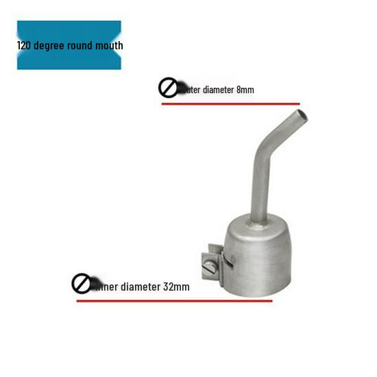 1600W Plastic Welding Hot Air Gun with Triangle Nozzle, Y Nozzle, Round Nozzle, 40mm Flat Nozzle