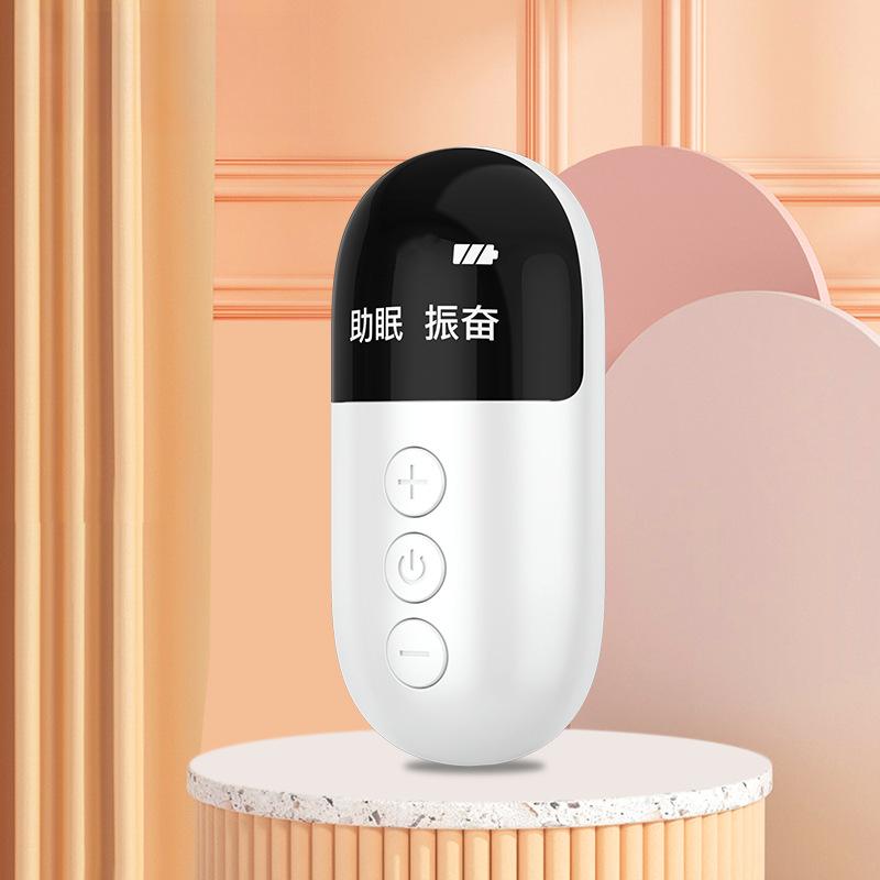 Schnelle Einschlafhilfe Tragbares Schlaflosigkeits-Massagegerät Mikrostrom Intelligenter Handgriff Schlafhilfe Schlafgerät