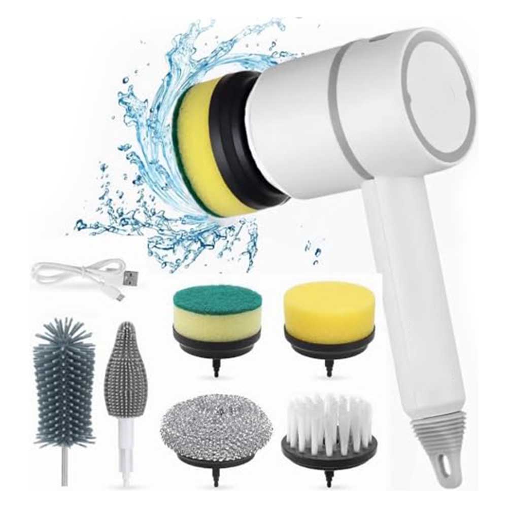 Bathroom Scrubber Cleaning Tool Bathroom Cleaning 20x10x10cm Cordless Power Scrubber Cleaner 90 Minutes Battery Life
