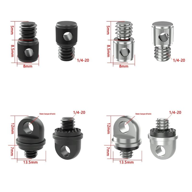 Quick Installation 1/4inch Camera Strap Screw Universal Fit For Action Cameras Metal Mounting Adapter Secure Locking Design