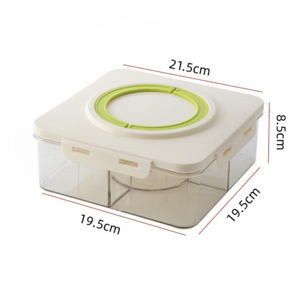 5 Grid Divided Plate with Lid Food Grade Plastic Fruit Storage Box  Snack Vegetable Fruit