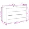 2 Piece Bathroom Furniture Set Concrete Grey Particleboard