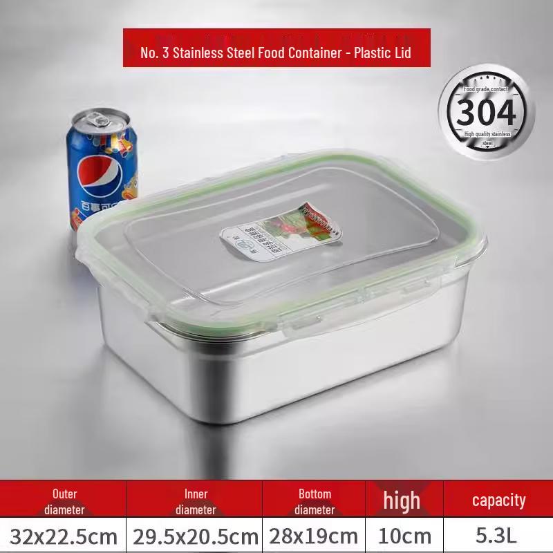 Sweet & Elegant Extra Large 316 Stainless Steel Food Storage Container