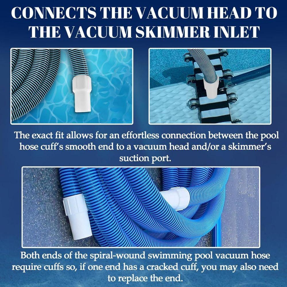 Plastic Hose Connector Coupling White Swimming Pool Accessories Durable Pool Vacuum Connector