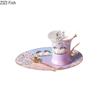 Luxury Ceramic Mug Saucer Retro Afternoon Tea Coffee Cup Saucer Sets Couple Cup Set Home Creative Drinkware Mugs New Home Gift