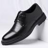 Shoes Winter Oxford Shoes British Business Casual Three-headed Leather Shoes Dress Wedding Groom Shoes Derby Shoes