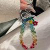 Flower Crystal Mobile Phone Pendant Chain Short Hand-Held Luxury Accessory Colored Design