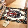 Tattoo Stil 25 Fußmatte Büro Teppich Design für Eingangsbereich Schlafsaal Spielzimmer Balkon Rutschfester Teppich Büro Heimdekor