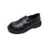 Hohe Loafer für Damen im Retro-Britischen Stil - Einteilige Slip-on-Schuhe mit Weicher Sohle