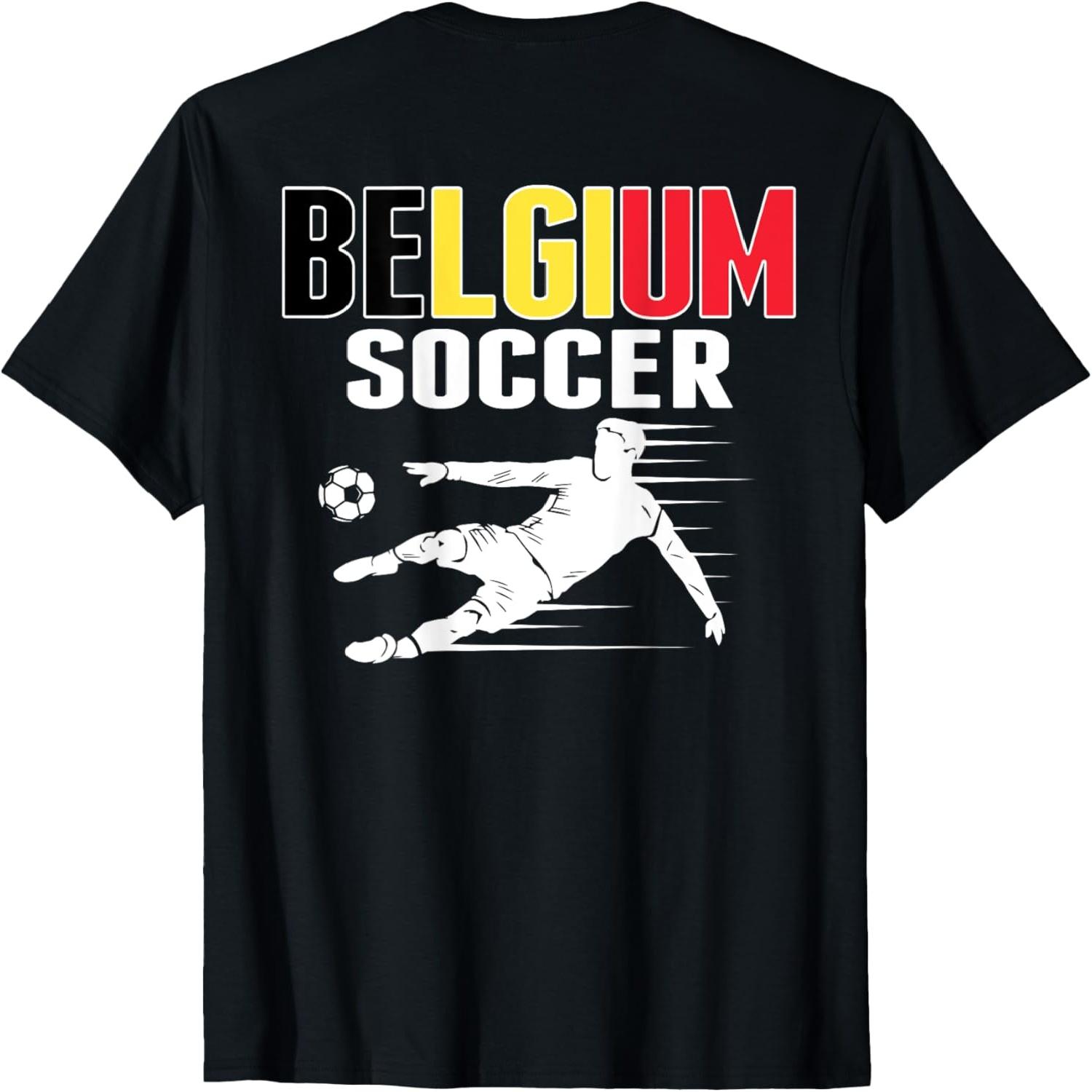 Belgium Soccer Lovers Jersey - Support Belgian Football Team T-Shirt(2) S