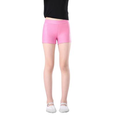Kids Girls Gymnastic Shorts Metallic Shorts Glitter Ballet Dance Shorts Girls  Sparkle Dance Shorts