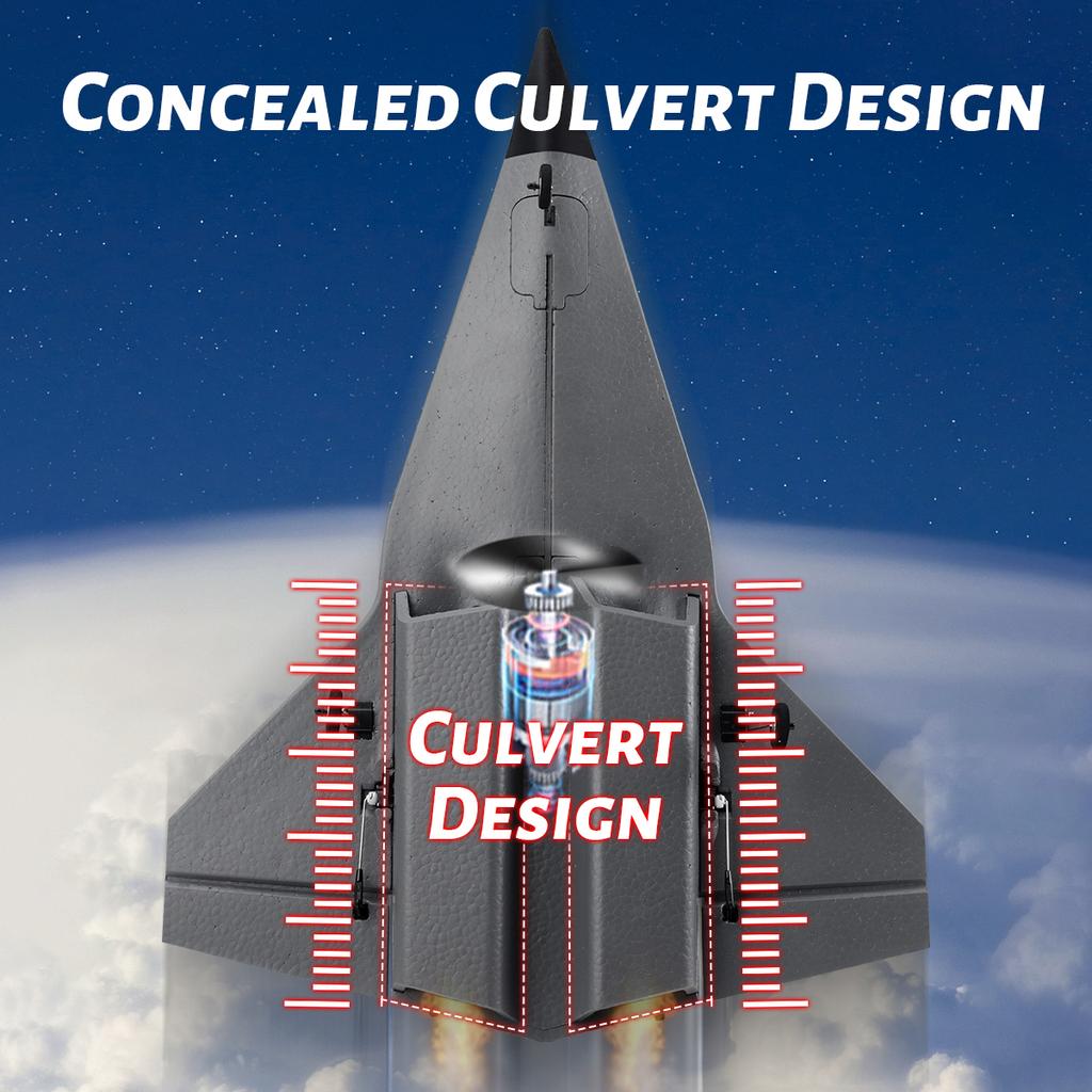 FX9672 RC Samolot 4CH 2.4G Bezprzewodowy pilot zdalnego sterowania Samolot odrzutowy Ukryty przepust Projekt z mocnymi silnikami Zabawki samolotowe