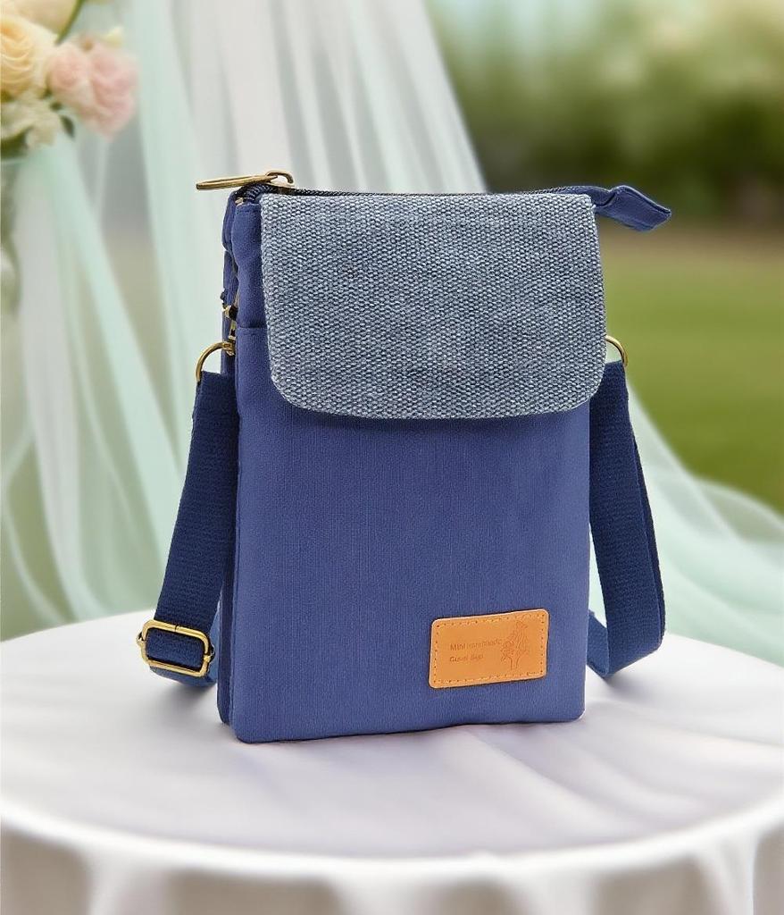 Ethnischer Stil Großbildschirm 5-lagige Baumwolle Damen Umhängetasche für Handy