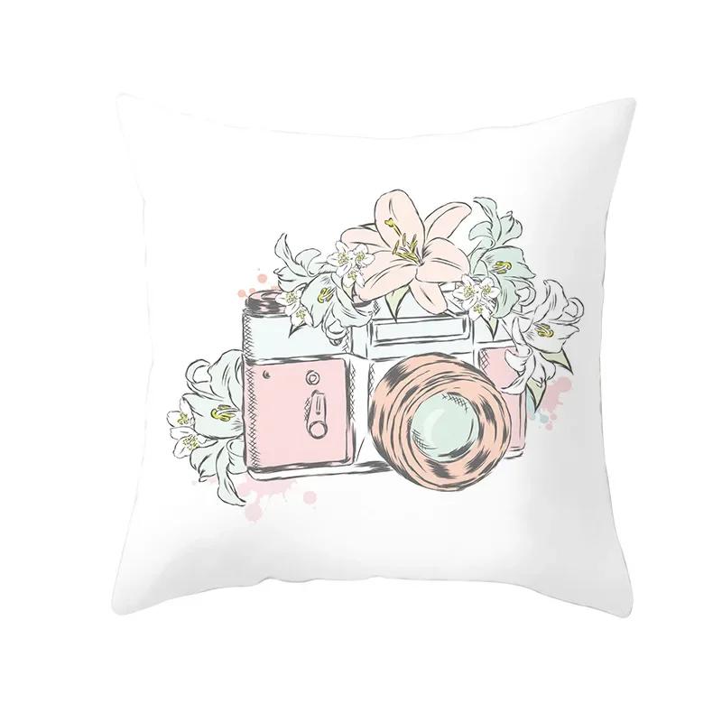 Valentine's Day Cushion Cover Romantic Wedding Party Decorations Print Cushion Cover Pillowcase Valentine's Day Gift