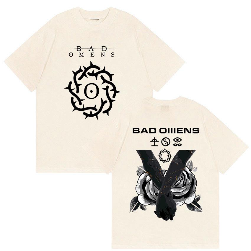 Rock Band Bad OUnisexs Graphic T Shirt Unisexs Gothic Vintage Short Sleeve Tshirts Summer High Quality Cotton Tshirt Y2k Streetwear