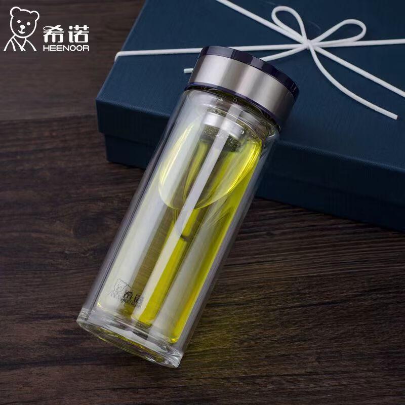 Xinuo Double-Layer Heat-Resistant Glass Tea Cup