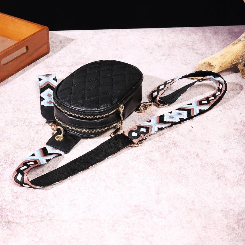 Women's Bag Casual Fashion Retro Breast Bag Pure Embroidery Crossbody Bag Bohemian Style Fanny Bag