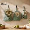 Neutraler Creme-Stil Dekor 3 Stück Hängender Gewebter Baumwollseil Aufbewahrungskorb, Wandmontierter Organizer Boho Küche Obst Hängematte Beutel, Multifunktional
