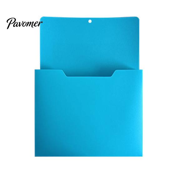 Letter Size File Organizer Holder with Large Magnetic Back, Wall Hanging Plastic Document Project Organizer, A4 Paper Case for Whiteboard Refrigerator
