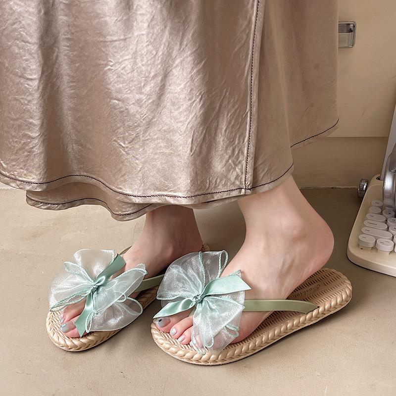 Summer fashion versatile new solid color simple flip-flops cool slippers women wear soft bottom classic beach flip-flops women